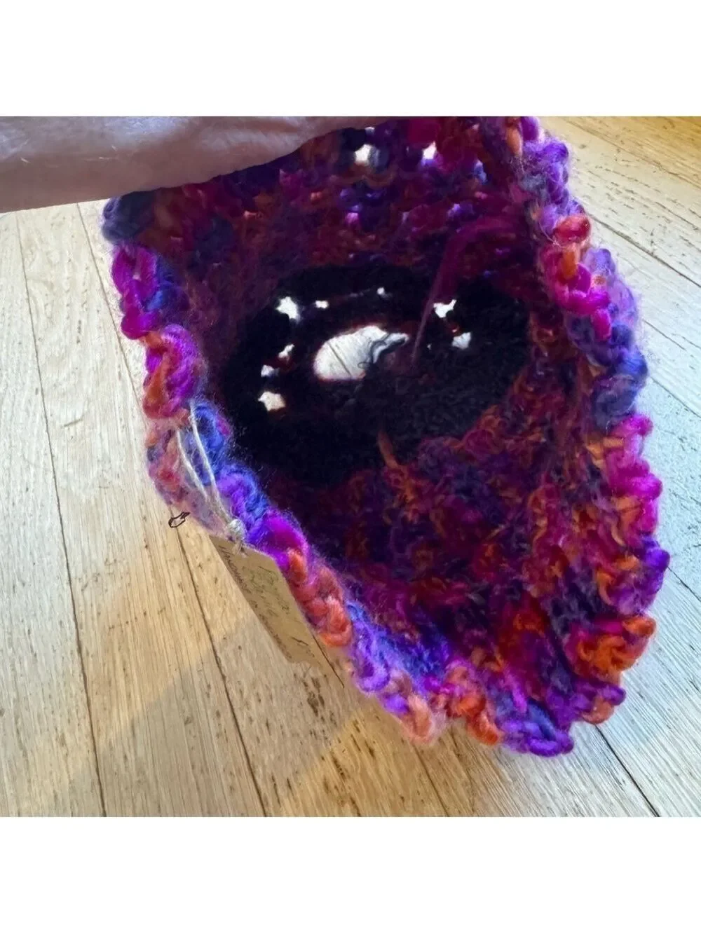 *NWT* HANDMADE Crochet Beanie with Ponytail Hole